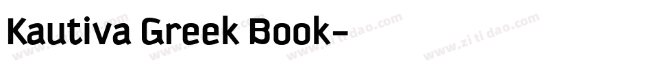 Kautiva Greek Book字体转换